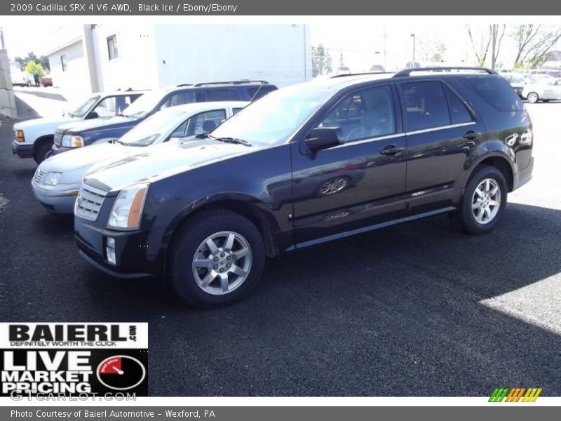 Black Ice / Ebony/Ebony 2009 Cadillac SRX 4 V6 AWD