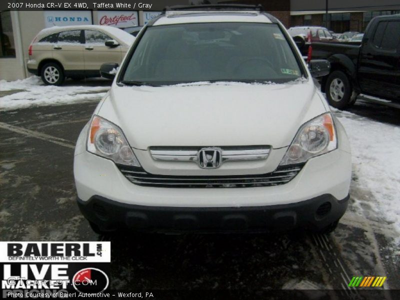 Taffeta White / Gray 2007 Honda CR-V EX 4WD