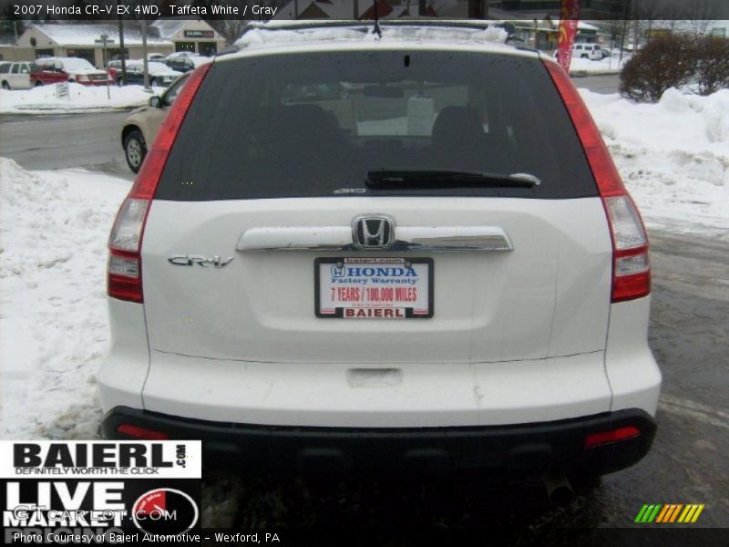 Taffeta White / Gray 2007 Honda CR-V EX 4WD