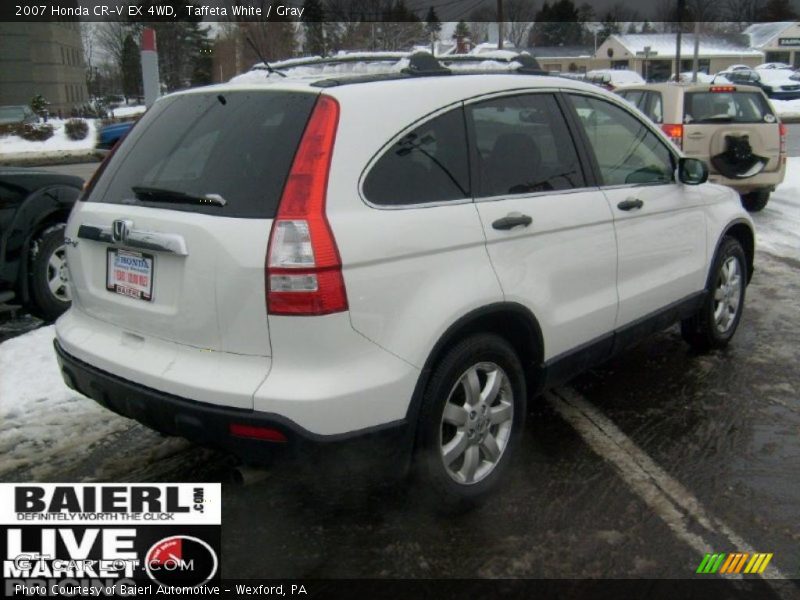 Taffeta White / Gray 2007 Honda CR-V EX 4WD