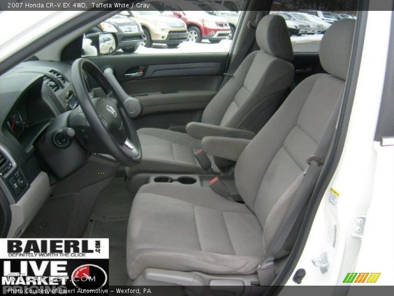 Taffeta White / Gray 2007 Honda CR-V EX 4WD
