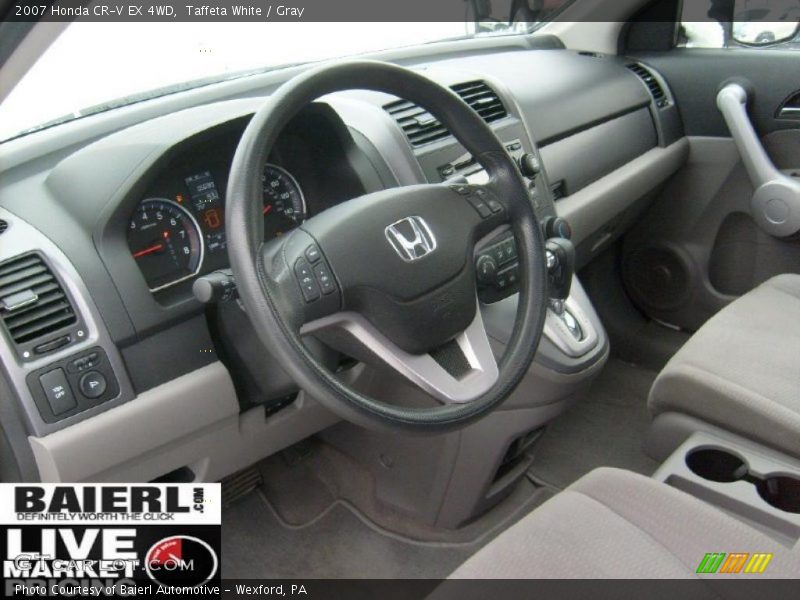 Taffeta White / Gray 2007 Honda CR-V EX 4WD