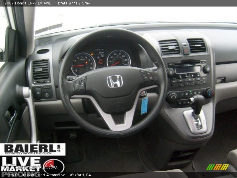 Taffeta White / Gray 2007 Honda CR-V EX 4WD