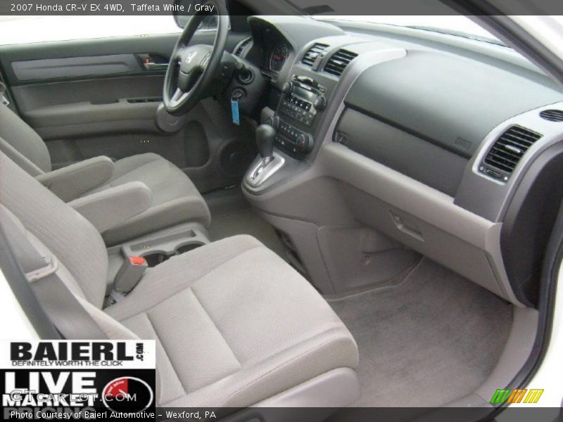 Taffeta White / Gray 2007 Honda CR-V EX 4WD
