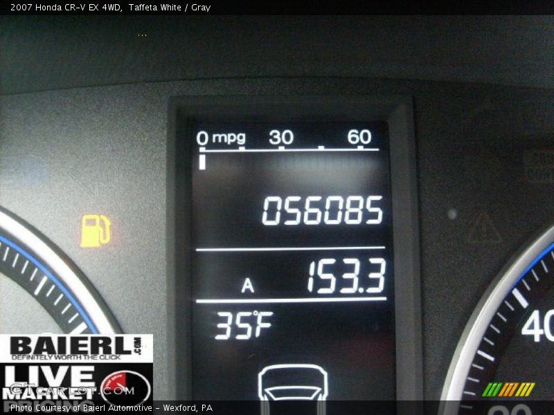 Taffeta White / Gray 2007 Honda CR-V EX 4WD
