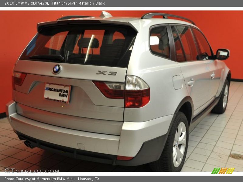 Titanium Silver Metallic / Black 2010 BMW X3 xDrive30i