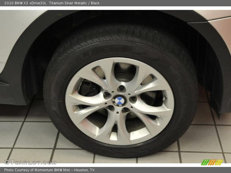 Titanium Silver Metallic / Black 2010 BMW X3 xDrive30i