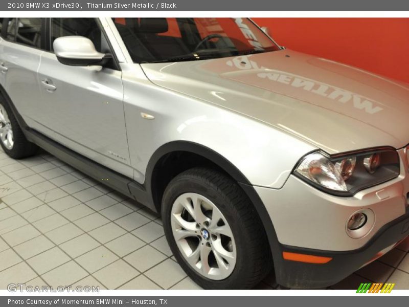 Titanium Silver Metallic / Black 2010 BMW X3 xDrive30i
