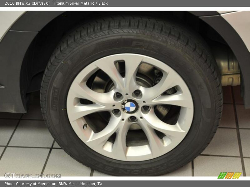 Titanium Silver Metallic / Black 2010 BMW X3 xDrive30i