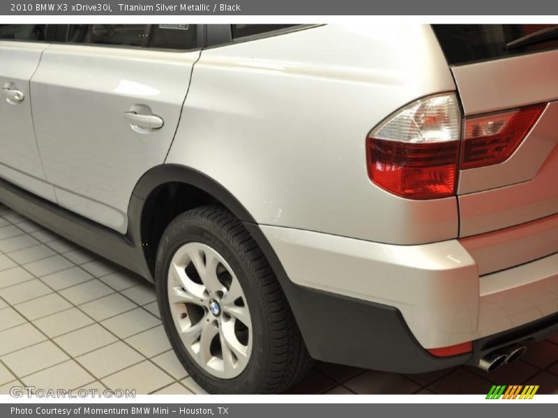 Titanium Silver Metallic / Black 2010 BMW X3 xDrive30i