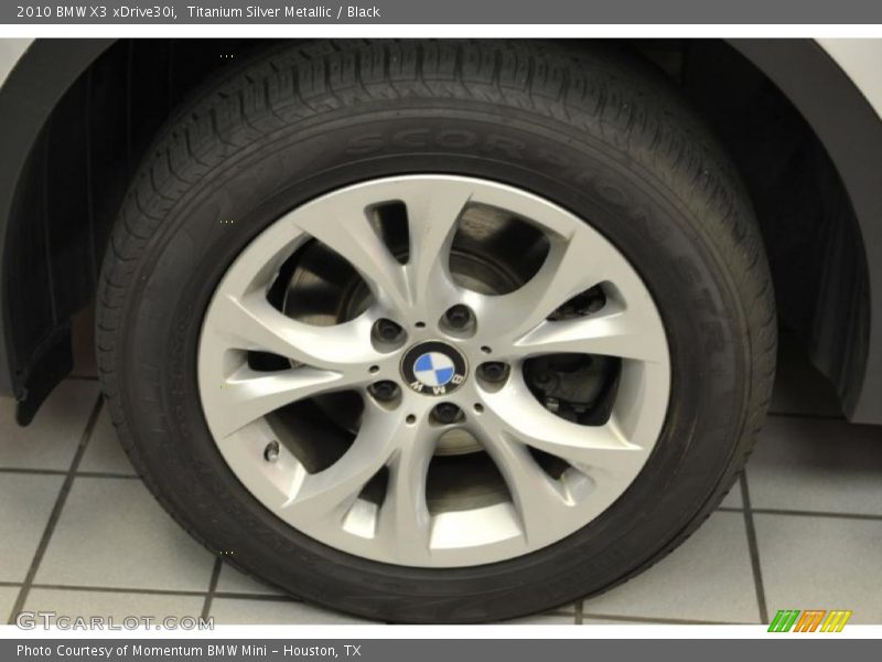 Titanium Silver Metallic / Black 2010 BMW X3 xDrive30i