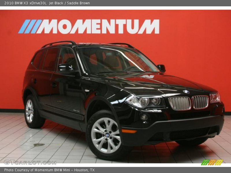 Jet Black / Saddle Brown 2010 BMW X3 xDrive30i