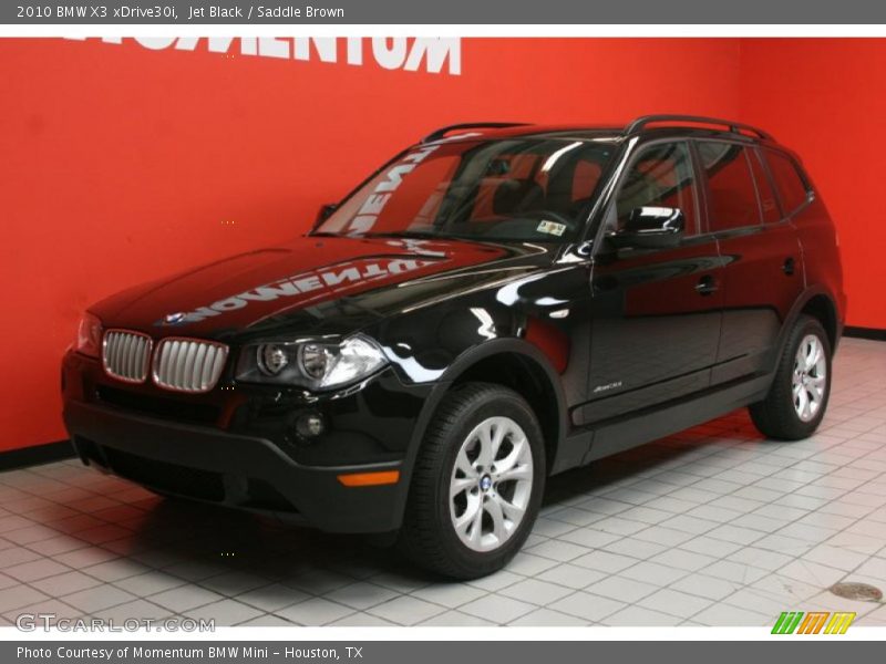 Jet Black / Saddle Brown 2010 BMW X3 xDrive30i
