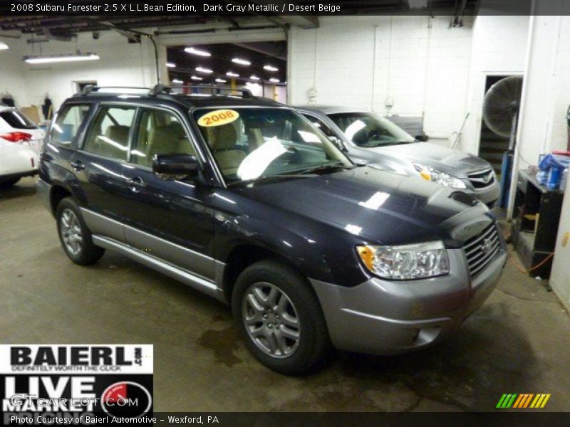 Dark Gray Metallic / Desert Beige 2008 Subaru Forester 2.5 X L.L.Bean Edition