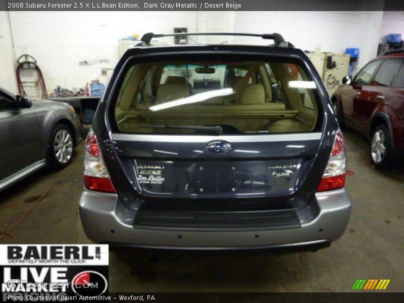 Dark Gray Metallic / Desert Beige 2008 Subaru Forester 2.5 X L.L.Bean Edition