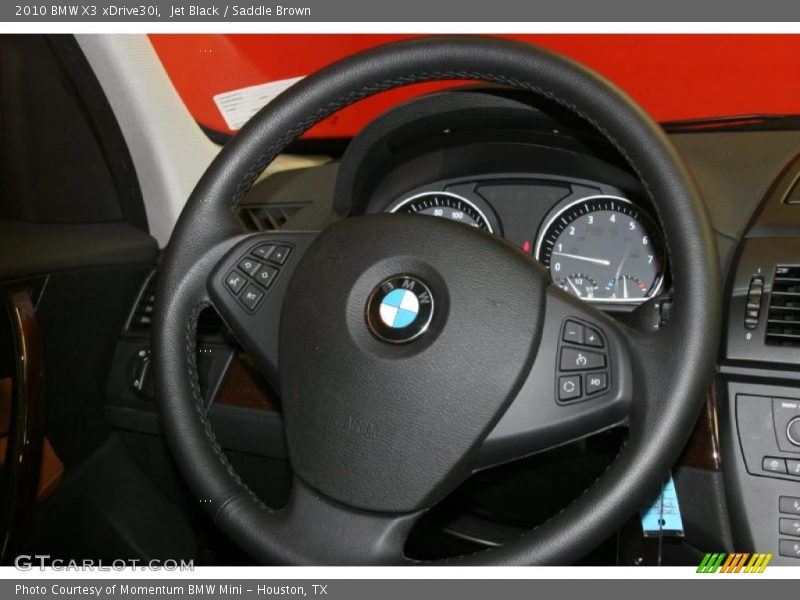 Jet Black / Saddle Brown 2010 BMW X3 xDrive30i