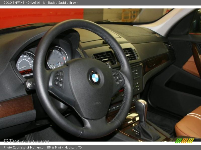 Jet Black / Saddle Brown 2010 BMW X3 xDrive30i