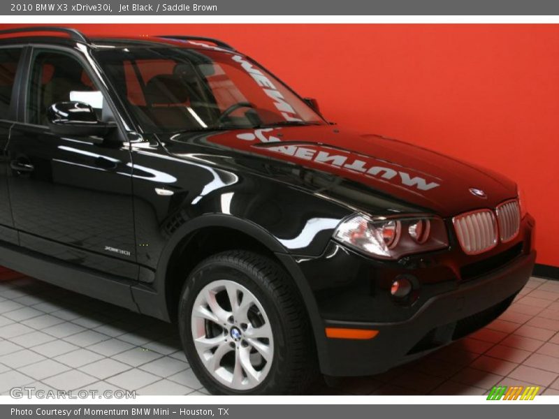 Jet Black / Saddle Brown 2010 BMW X3 xDrive30i