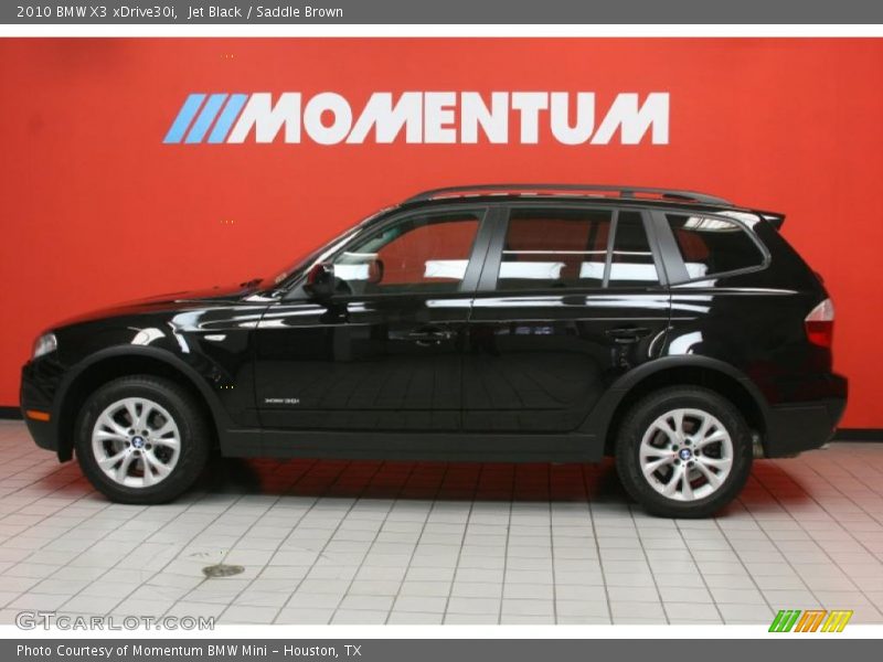 Jet Black / Saddle Brown 2010 BMW X3 xDrive30i