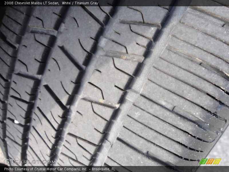 White / Titanium Gray 2008 Chevrolet Malibu LT Sedan