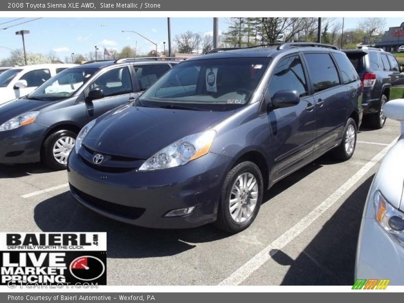 Slate Metallic / Stone 2008 Toyota Sienna XLE AWD