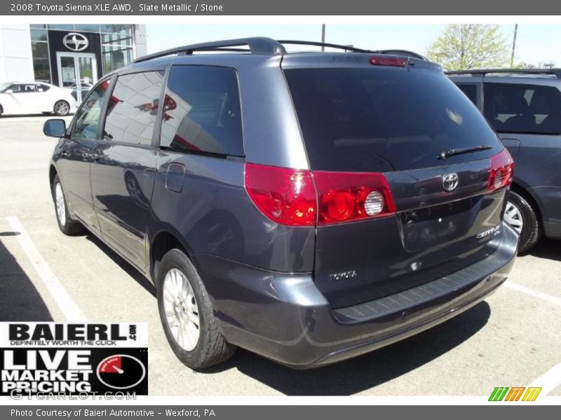 Slate Metallic / Stone 2008 Toyota Sienna XLE AWD