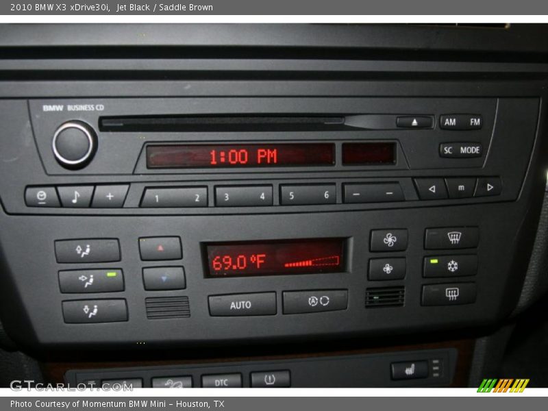 Jet Black / Saddle Brown 2010 BMW X3 xDrive30i
