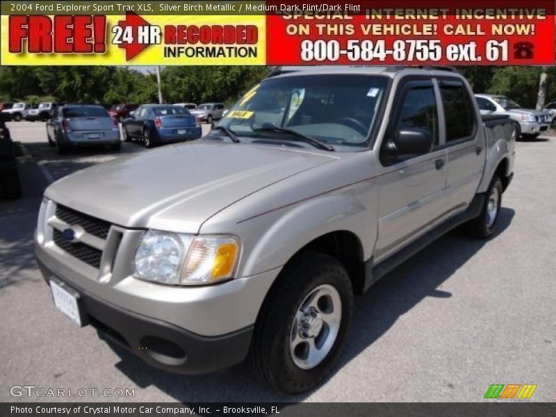 Silver Birch Metallic / Medium Dark Flint/Dark Flint 2004 Ford Explorer Sport Trac XLS