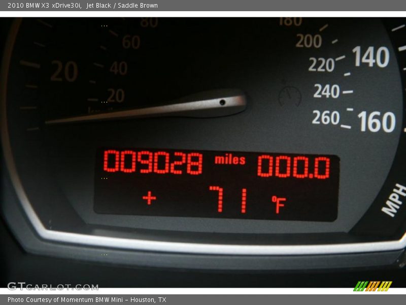 Jet Black / Saddle Brown 2010 BMW X3 xDrive30i