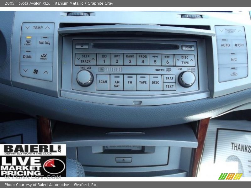 Titanium Metallic / Graphite Gray 2005 Toyota Avalon XLS