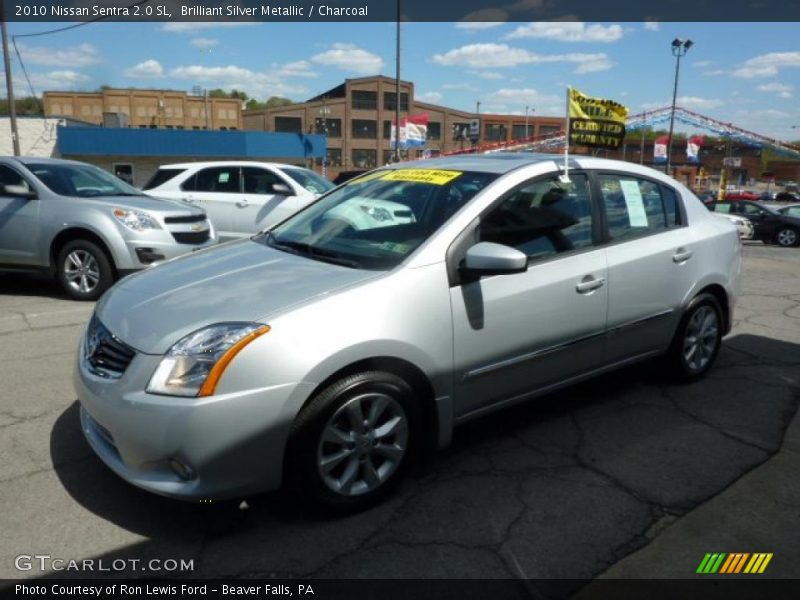 Brilliant Silver Metallic / Charcoal 2010 Nissan Sentra 2.0 SL