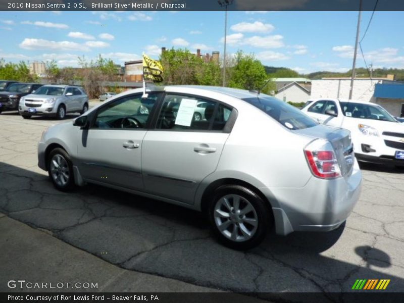 Brilliant Silver Metallic / Charcoal 2010 Nissan Sentra 2.0 SL