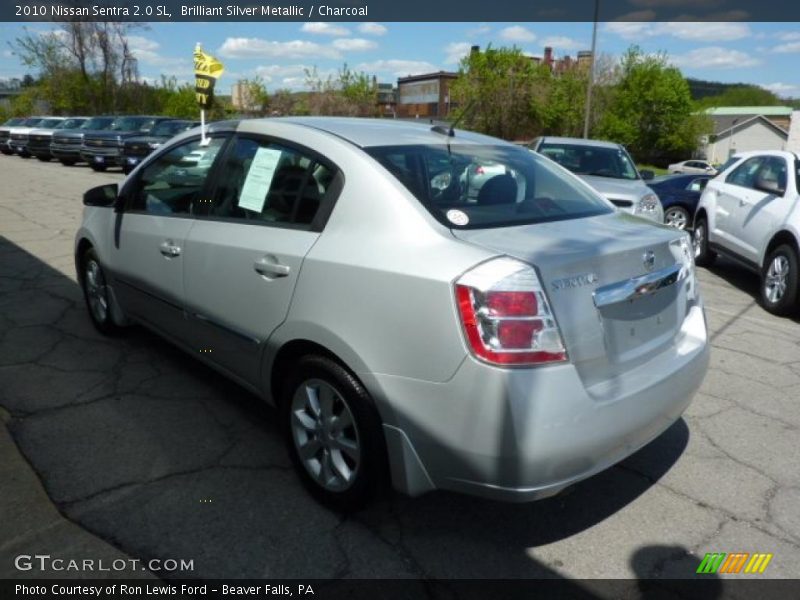 Brilliant Silver Metallic / Charcoal 2010 Nissan Sentra 2.0 SL