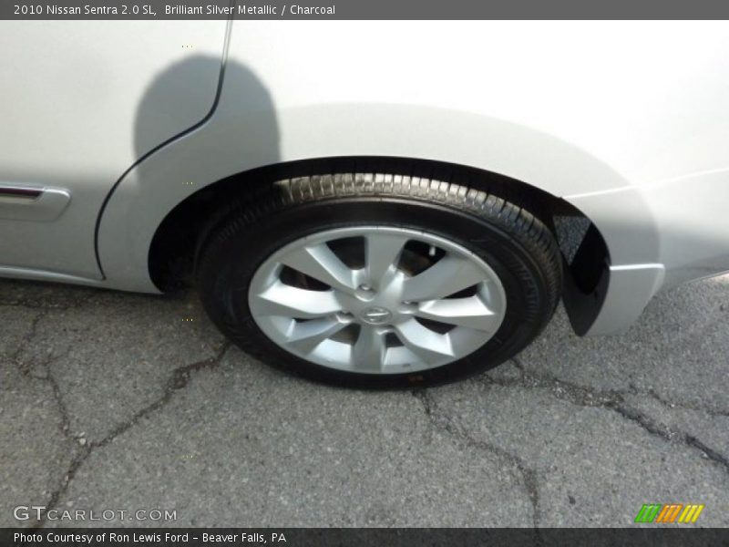 Brilliant Silver Metallic / Charcoal 2010 Nissan Sentra 2.0 SL