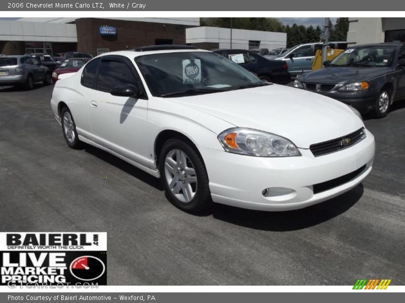 White / Gray 2006 Chevrolet Monte Carlo LTZ