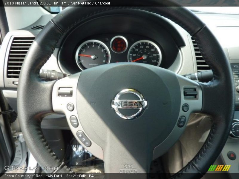 Brilliant Silver Metallic / Charcoal 2010 Nissan Sentra 2.0 SL