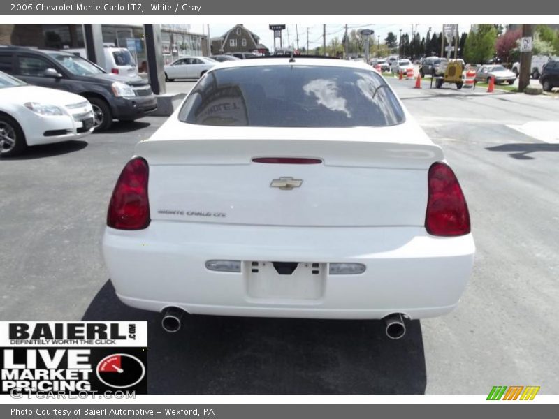 White / Gray 2006 Chevrolet Monte Carlo LTZ