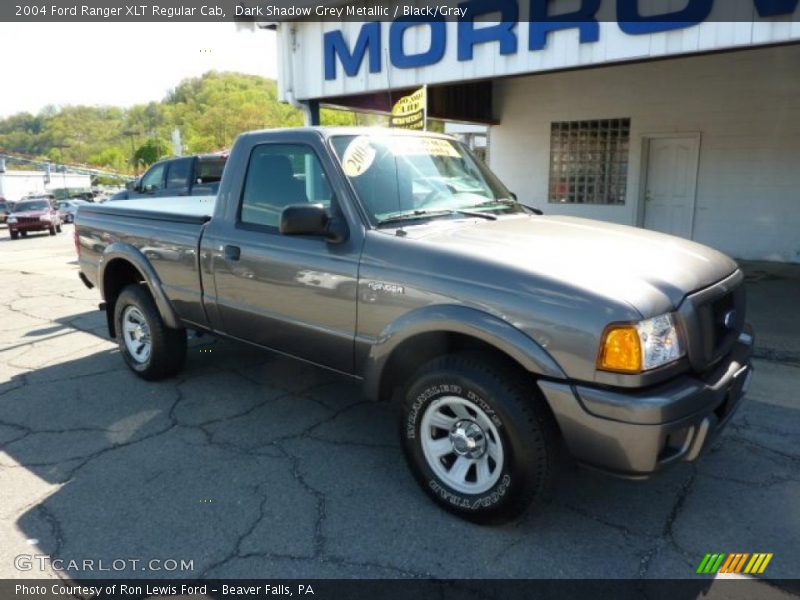 Dark Shadow Grey Metallic / Black/Gray 2004 Ford Ranger XLT Regular Cab