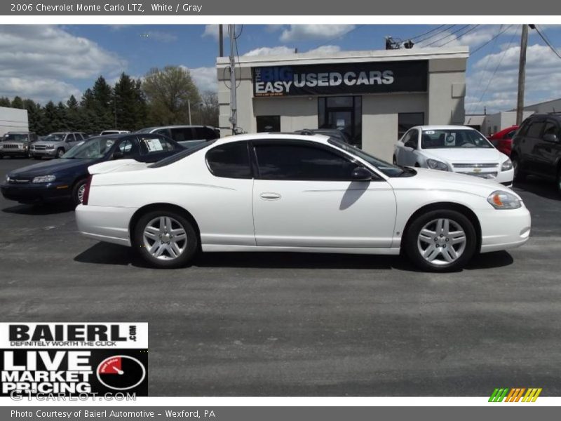 White / Gray 2006 Chevrolet Monte Carlo LTZ