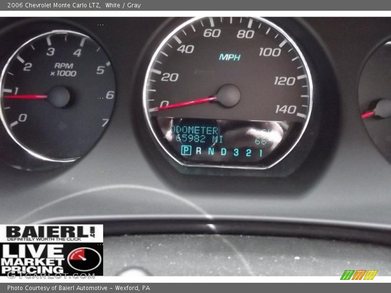 White / Gray 2006 Chevrolet Monte Carlo LTZ