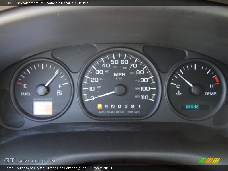 Sandrift Metallic / Neutral 2002 Chevrolet Venture