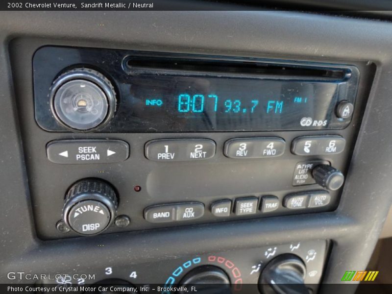 Sandrift Metallic / Neutral 2002 Chevrolet Venture