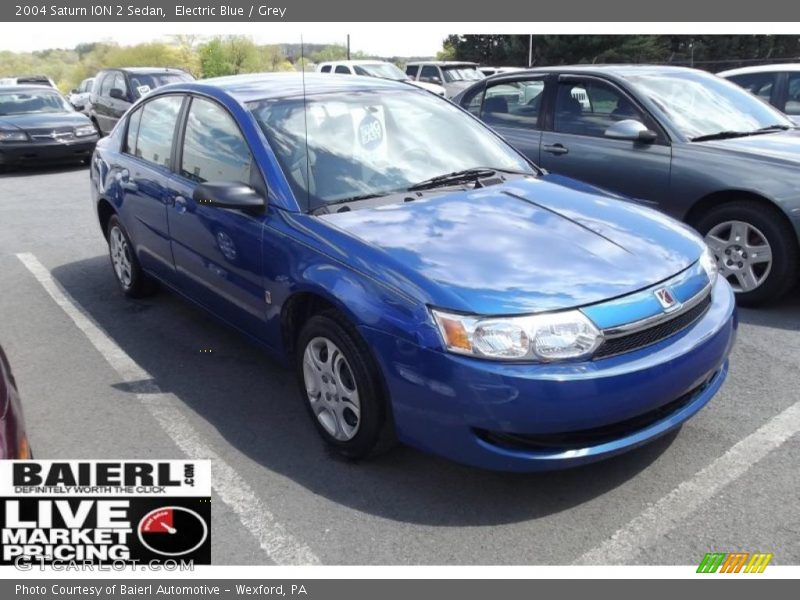 Electric Blue / Grey 2004 Saturn ION 2 Sedan