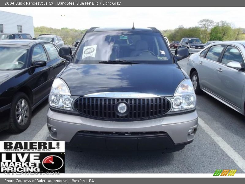 Dark Steel Blue Metallic / Light Gray 2004 Buick Rendezvous CX
