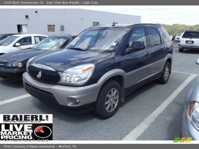 Dark Steel Blue Metallic / Light Gray 2004 Buick Rendezvous CX