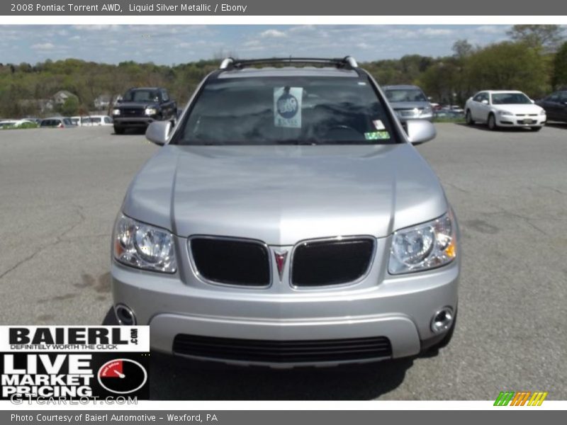 Liquid Silver Metallic / Ebony 2008 Pontiac Torrent AWD