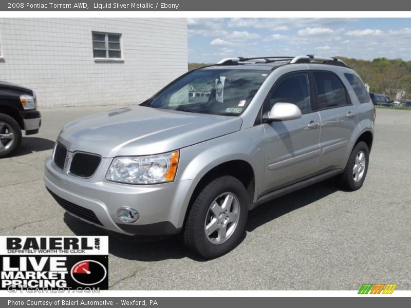 Liquid Silver Metallic / Ebony 2008 Pontiac Torrent AWD
