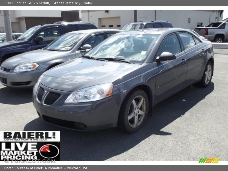 Granite Metallic / Ebony 2007 Pontiac G6 V6 Sedan