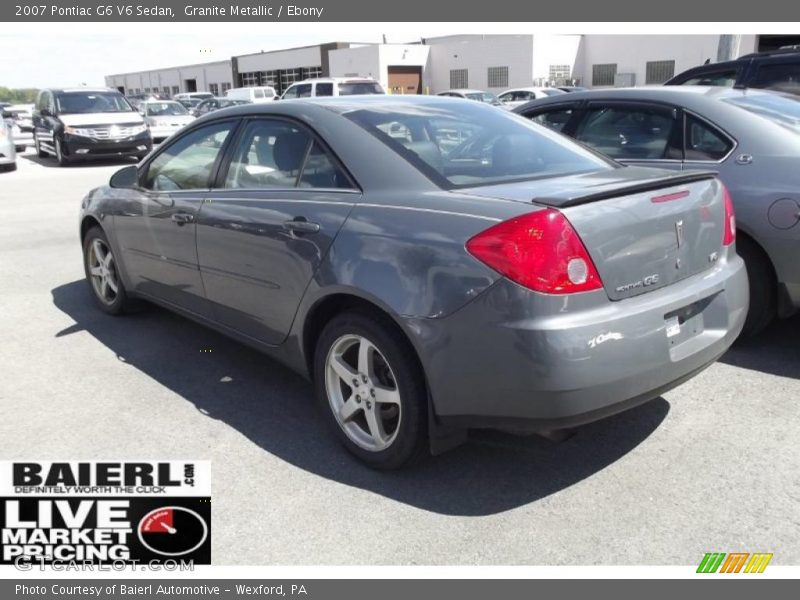 Granite Metallic / Ebony 2007 Pontiac G6 V6 Sedan