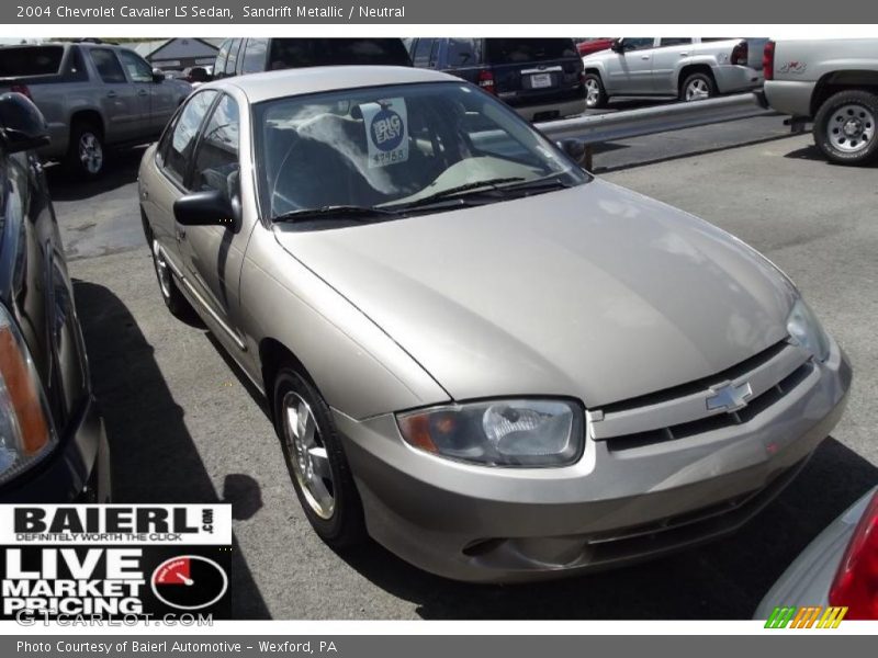Sandrift Metallic / Neutral 2004 Chevrolet Cavalier LS Sedan
